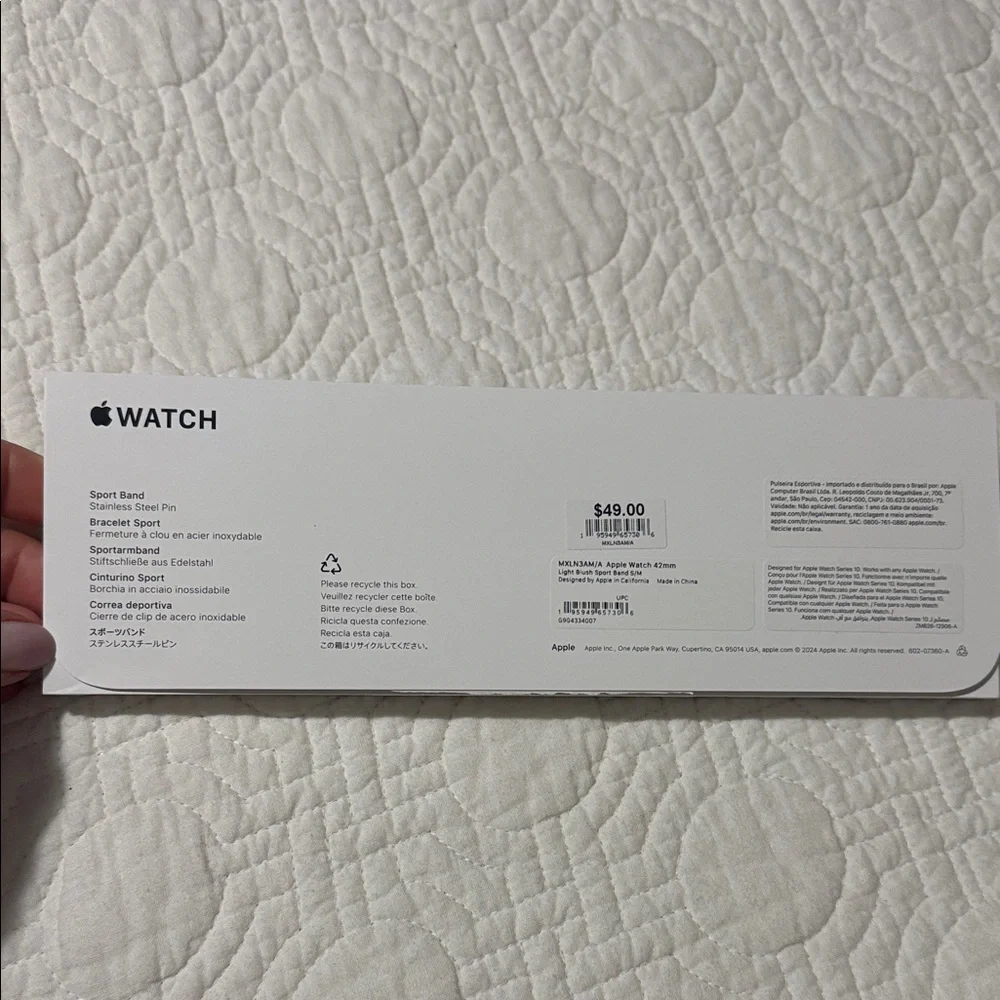 APPLE Watch Band - light Pink